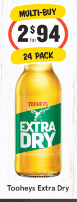 IGA Liquor Tooheys Extra Dry offer