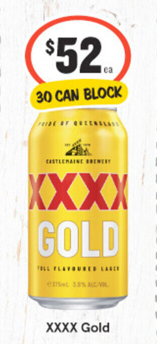 IGA Liquor XXXX Gold offer