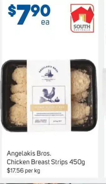 Foodland Angelakis Bros. Chicken Breast Strips 450g offer