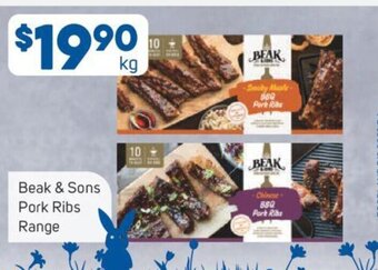 Foodland Beak & Sons Pork Ribs Range offer