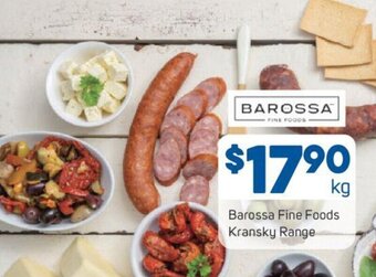Foodland Barossa Fine Foods Kransky Range offer