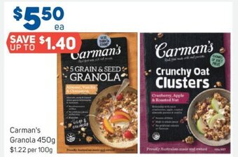 Foodland Carman's Granola 450g offer