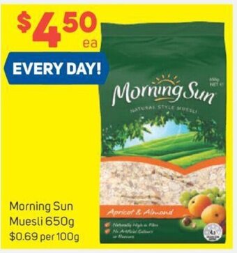 Foodland Morning Sun Muesli 650g offer