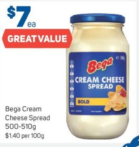 Bega Cream Cheese Spread 500510g offer at Foodland