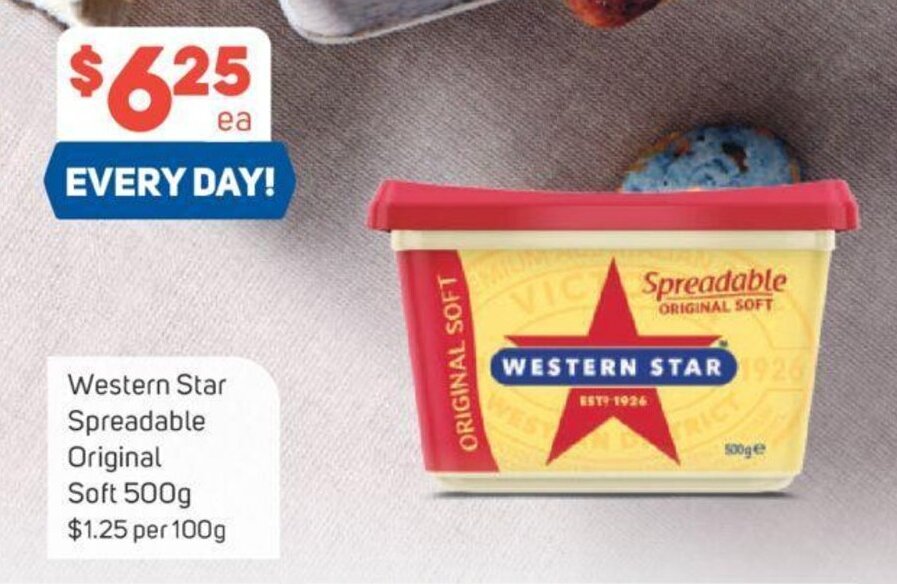Western Star Spreadable Original Soft 500g offer at Foodland Western Star Spreadable Original Soft 500g offer at Foodland