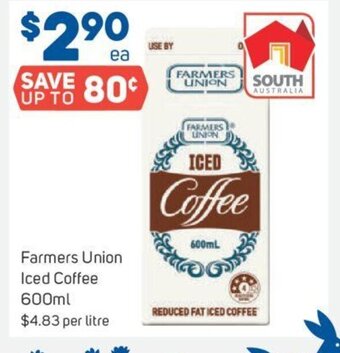 Foodland Farmers Union Iced Coffee 600ml offer