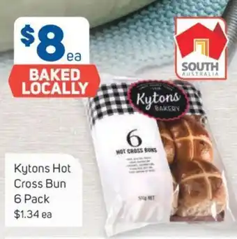 Foodland Kytons Hot Cross Bun 6 Pack offer