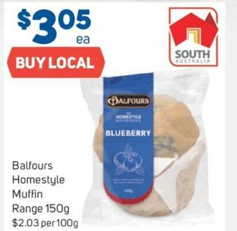 Foodland Balfours Homestyle Muffin Range 150g offer