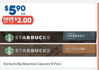 Foodland Starbucks by Nespresso Capsules 10 Pack offer
