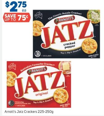 Arnott's Jatz Crackers 225-250g