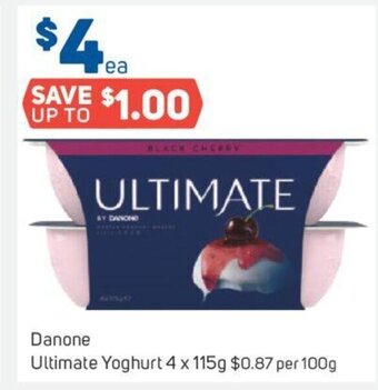 Foodland Danone Ultimate Yoghurt 4 x 115g offer