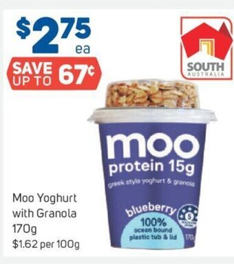 Foodland Moo Yoghurt With Granola 170g offer