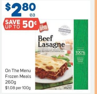 Foodland On The Menu Frozen Meals 260g offer