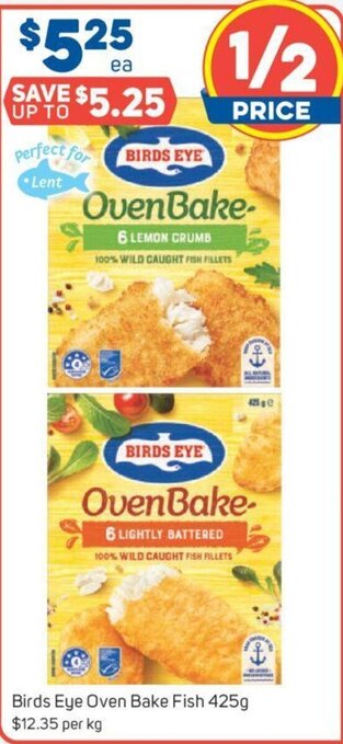 Foodland Birds Eye Oven Bake Fish 425g offer