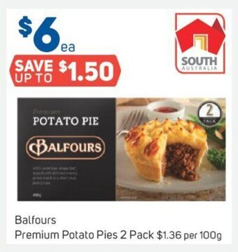 Foodland Balfours Premium Potato Pies 2 Pack offer