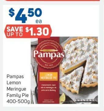 Foodland Pampas Lemon Meringue Family Pie 400-500g offer