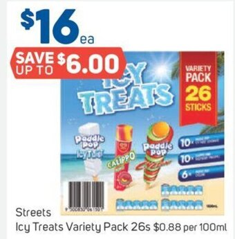 Foodland Streets Icy Treats Variety Pack 26s offer
