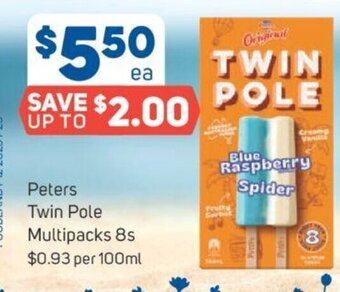 Foodland Peters Twin Pole Multipack 8s offer