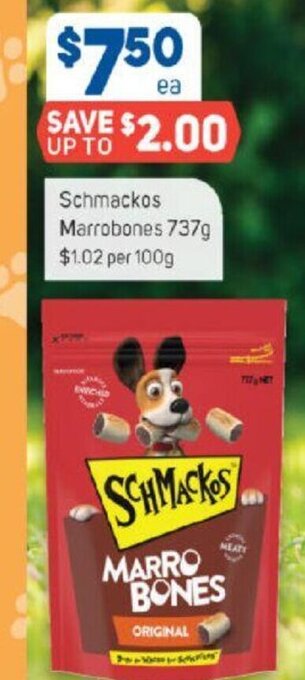 Foodland Schmackos Marrobones 737g offer