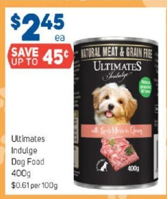 Foodland Ultimates Indulge Dog Food 400g offer
