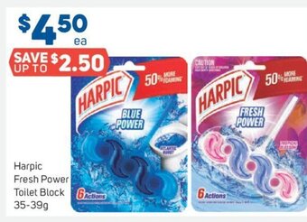 Foodland Harpic Fresh Power Toilet Block 35-39g offer
