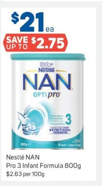 Foodland Nestlé Nan Pro 3 Infant Formula 800g offer