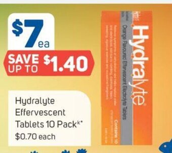 Foodland Hydralyte Effervescent Tablets 10 Pack offer