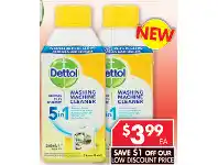 Pharmacy4Less Dettol Antibacterial Washing Machine Cleaner 250ml offer