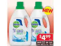 Dettol Antibacterial Laundry Sanitizer Fresh Cotton 1 Litre