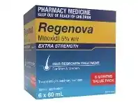 Regenova 5% Minoxidil w/v topical solution 6 x 60ml