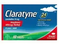 Pharmacy4Less Claratyne 10mg Hayfever & Allergy Relief 10 Tablets offer