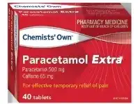 Alliance Pharmacy Chemists’ Own Paracetamol Extra 40 Tablets offer