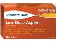 Alliance Pharmacy Chemists’ Own Low Dose Aspirin 168 Tablets offer