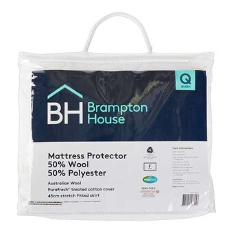 Spotlight Brampton house 50% wool 50% polyester mattress protector offer