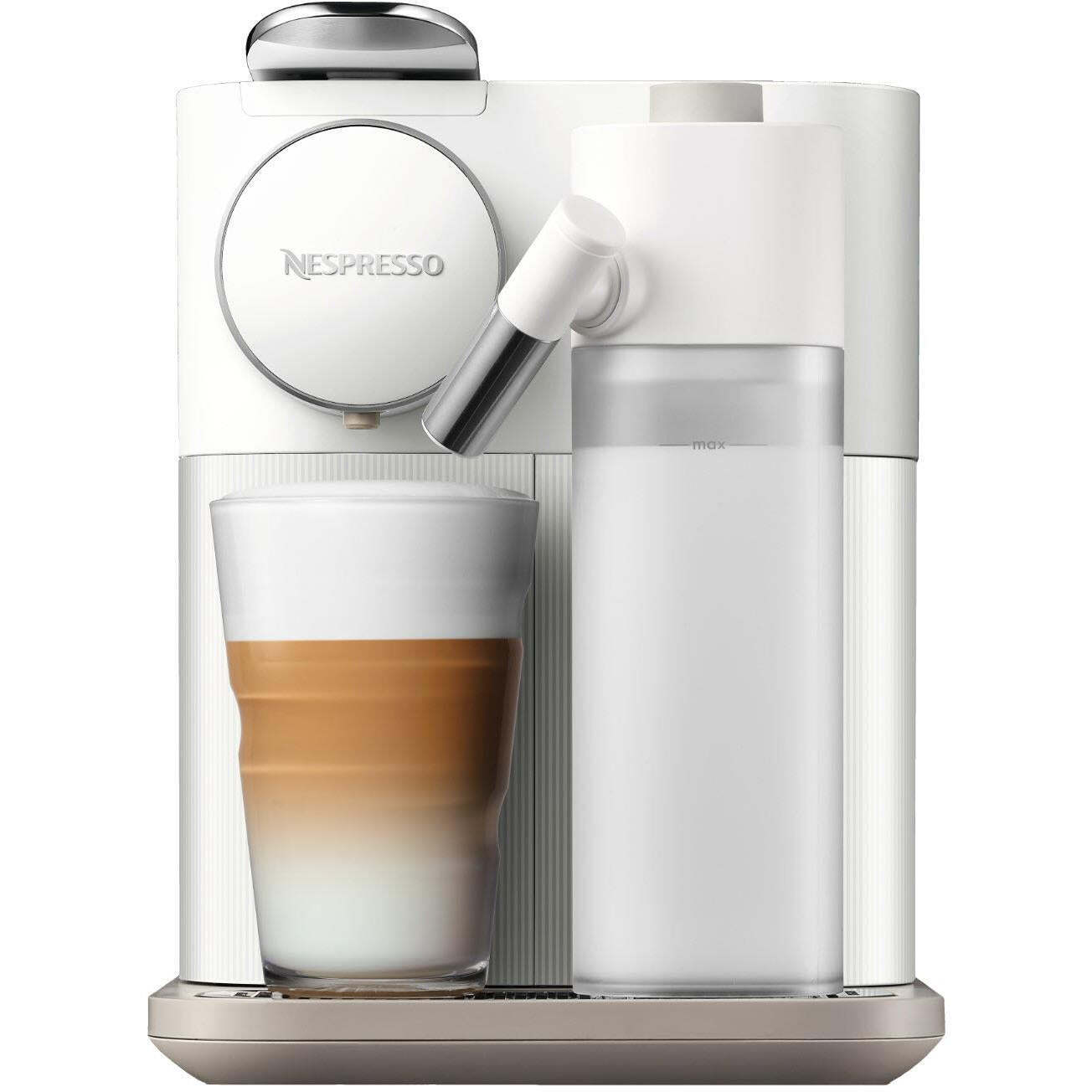 Delonghi nespresso gran lattissima capsule coffee machine (white) offer