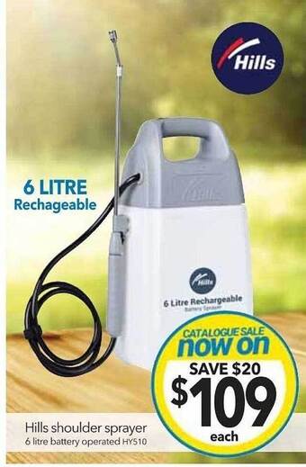 Cheap as Chips Hills shoulder sprayer offer