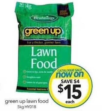 Cheap as Chips Green up lawn food offer