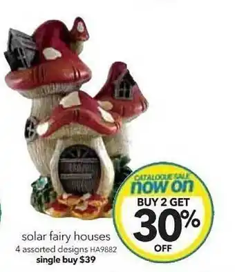 Cheap as Chips Solar fairy houses offer