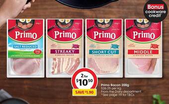 Coles Primo bacon offer