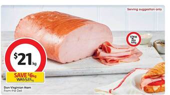 Coles Don virginian ham offer