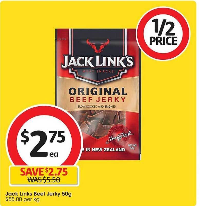 Jack links beef jerky offer at Coles