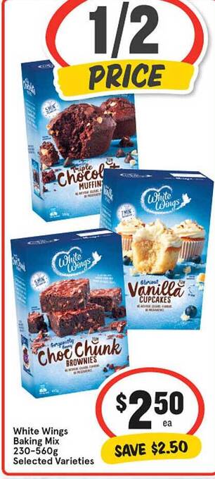 IGA White wings baking mix offer