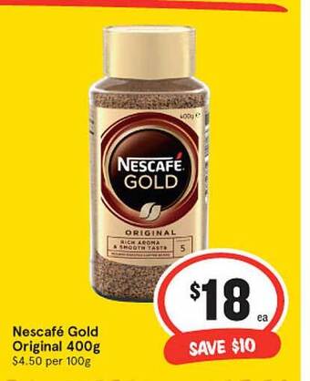 IGA Nescafe gold original offer