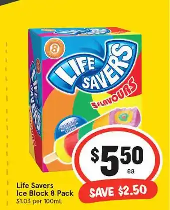 IGA Life savers ice block offer