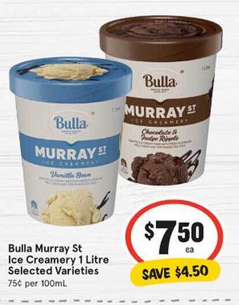 IGA Bulla murray st ice creamery offer