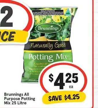 IGA Brunnings all purpose potting mix offer