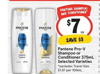 IGA Pantene pro-v shampoo or conditioner offer