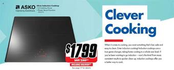 The Good Guys Asko 60cm induction cooktop offer
