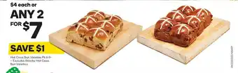 Woolworths Hot cross buns offer
