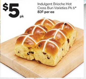 Woolworths Indulgent brioche hot cross bun offer